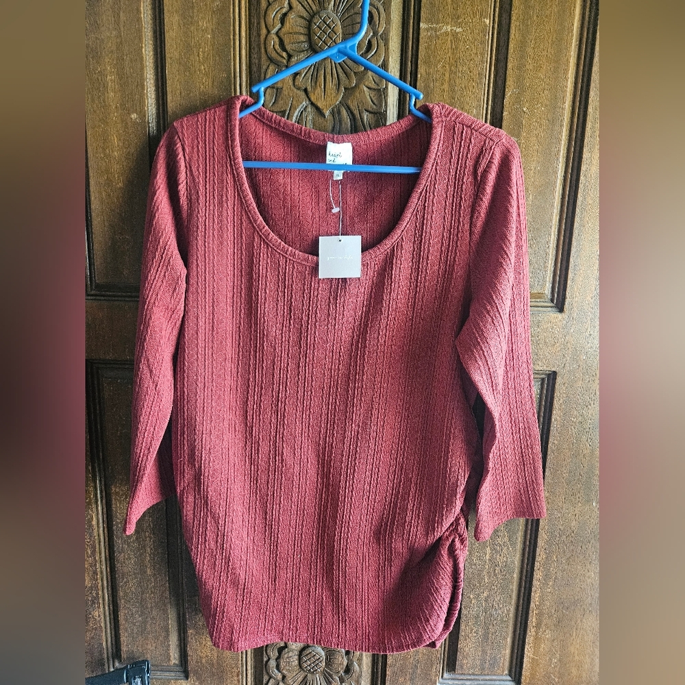 Heart & Arrow Burgundy Lightweight Shirt